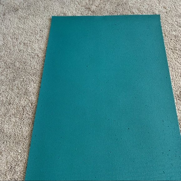 Rare color Gaiam Premium Yoga Mat Green Double Sided Tree floral thick - Picture 12 of 13